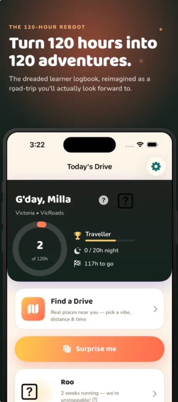 DriveQuest app screenshot