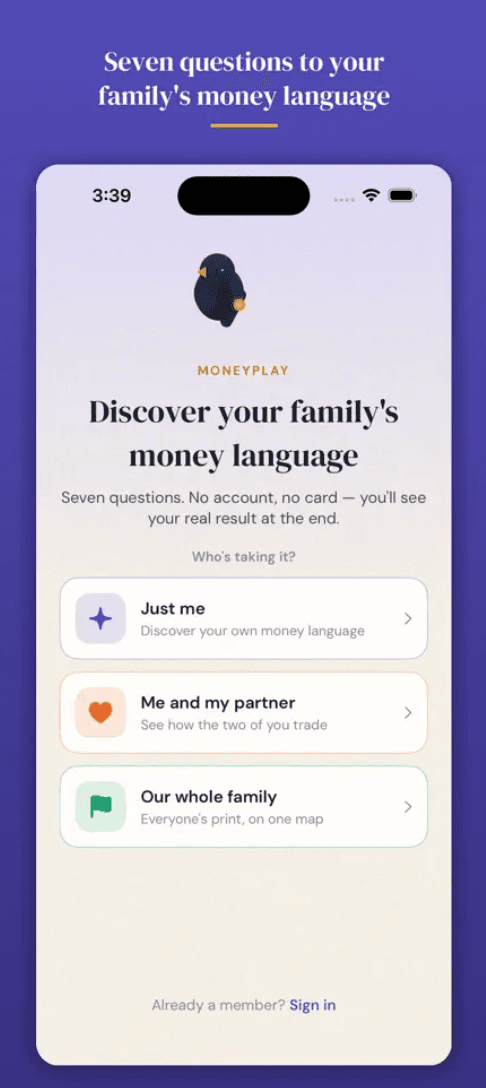 MoneyPlay app screenshot