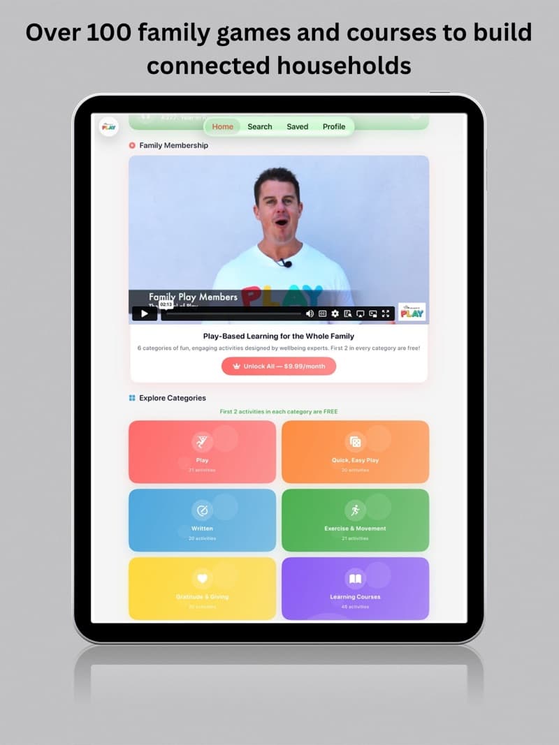 School of Play app, games library